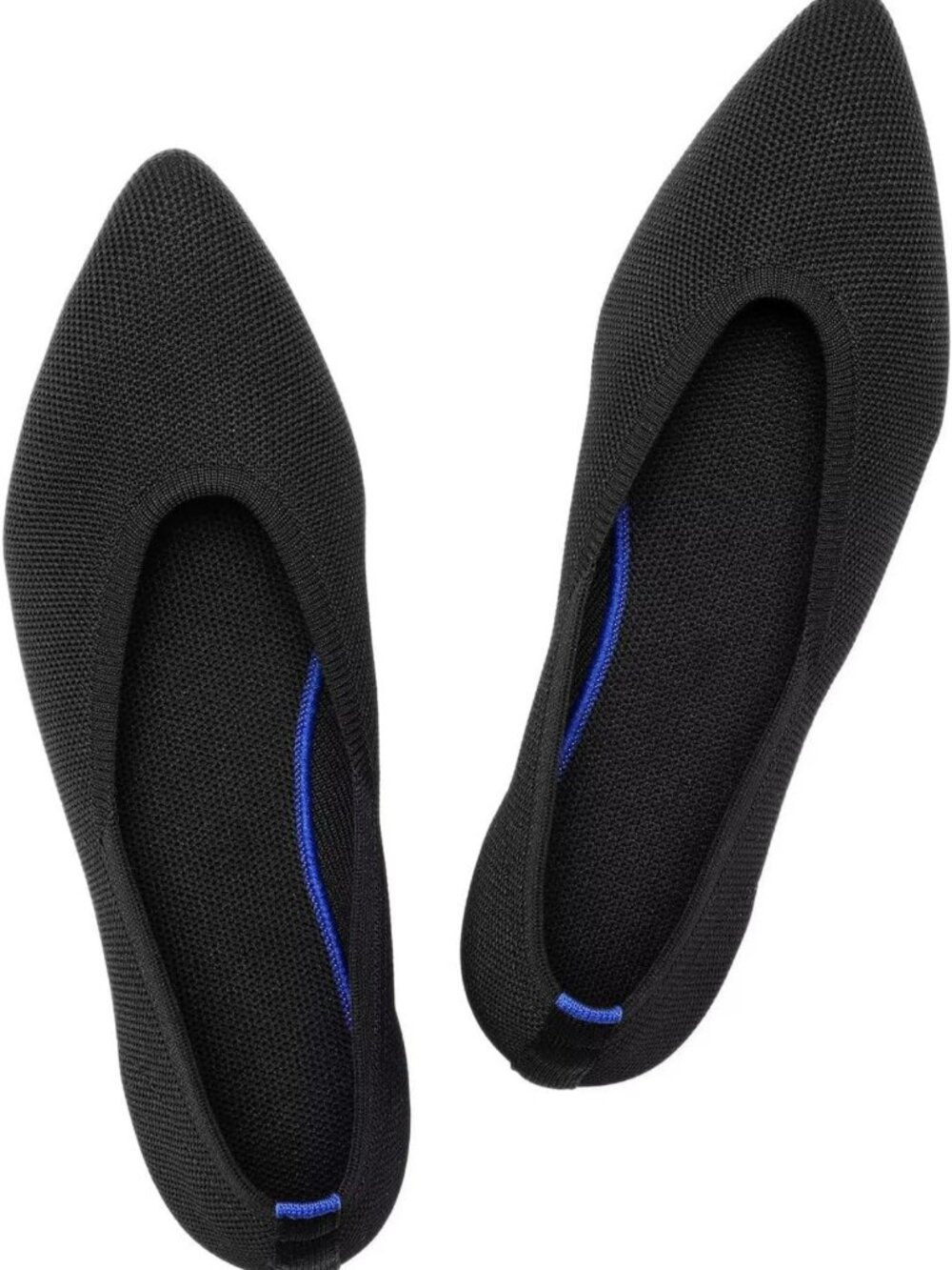 Stylish Women's Pointed Toe Knit Flats - Comfortable Dress Shoes for All-Day